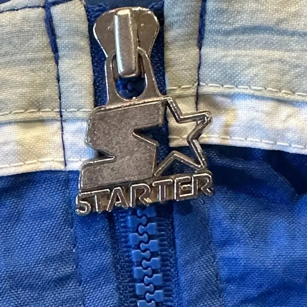 Starter Dallas Cowboys Blue and Gray Insulated Quarter Zip Jacket/Coat XXL - Picture 13 of 13